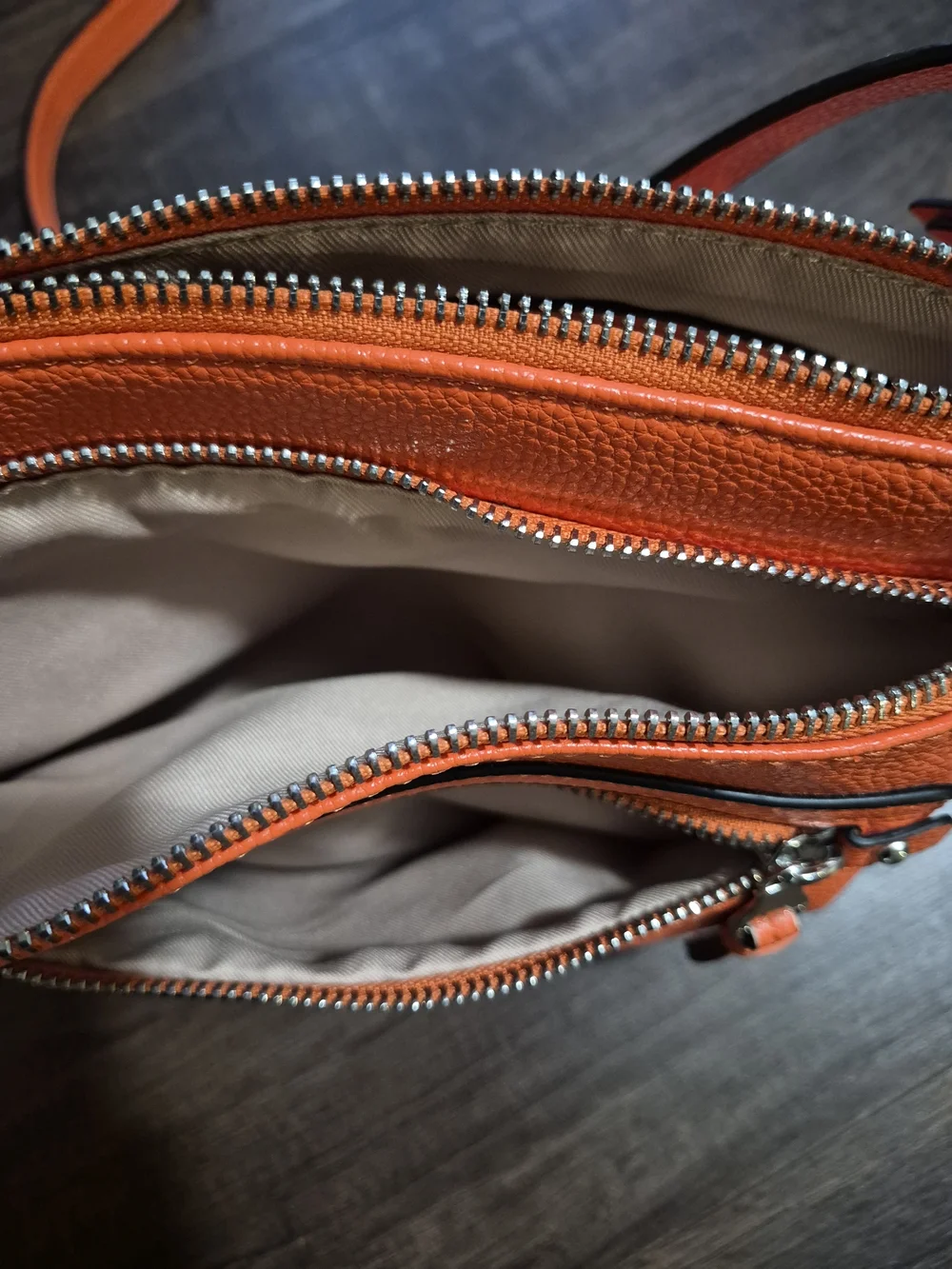 Dana Buchman Bright Orange Crossbody Bag